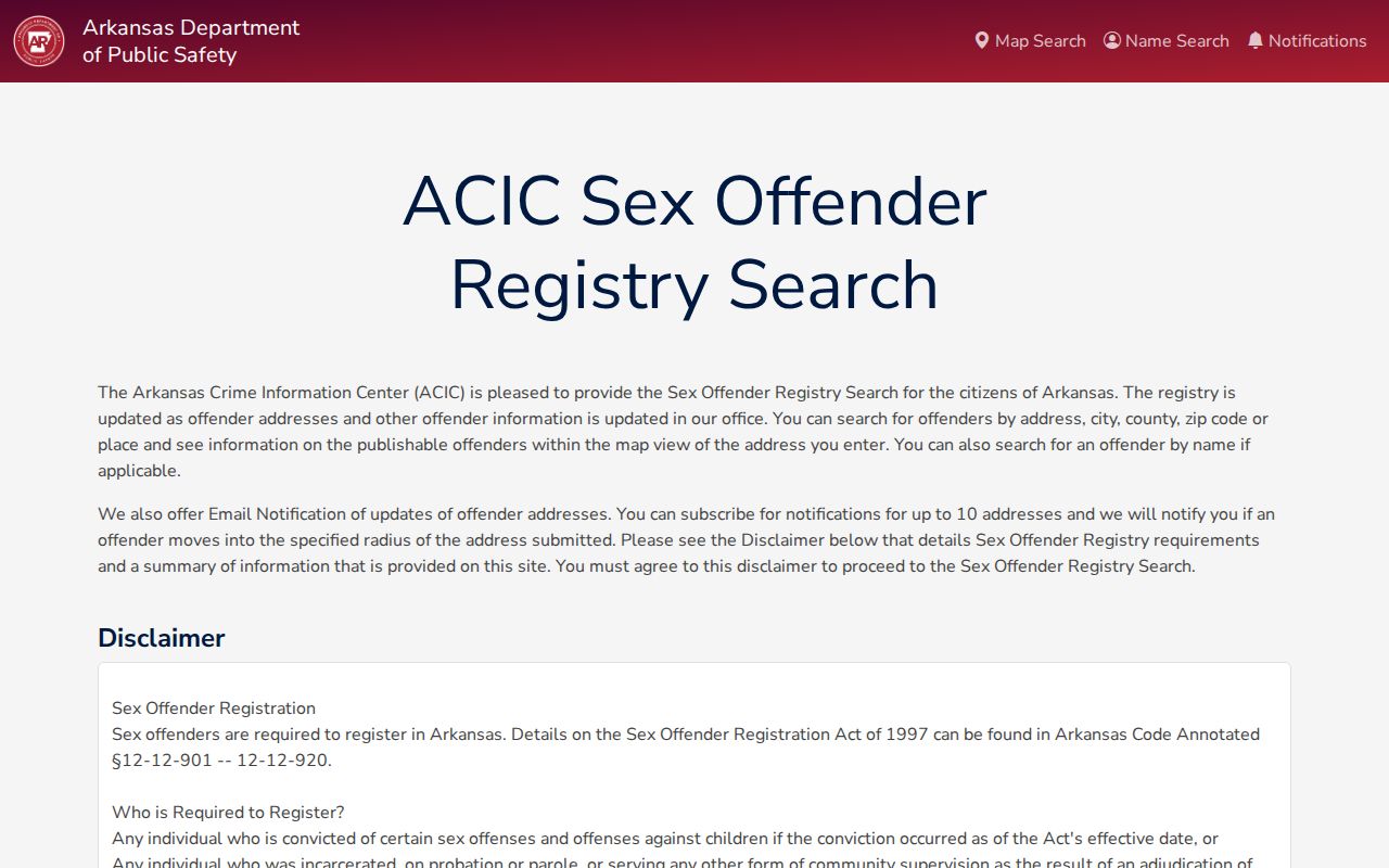 Polk County criminal records Arkansas sex offender registry