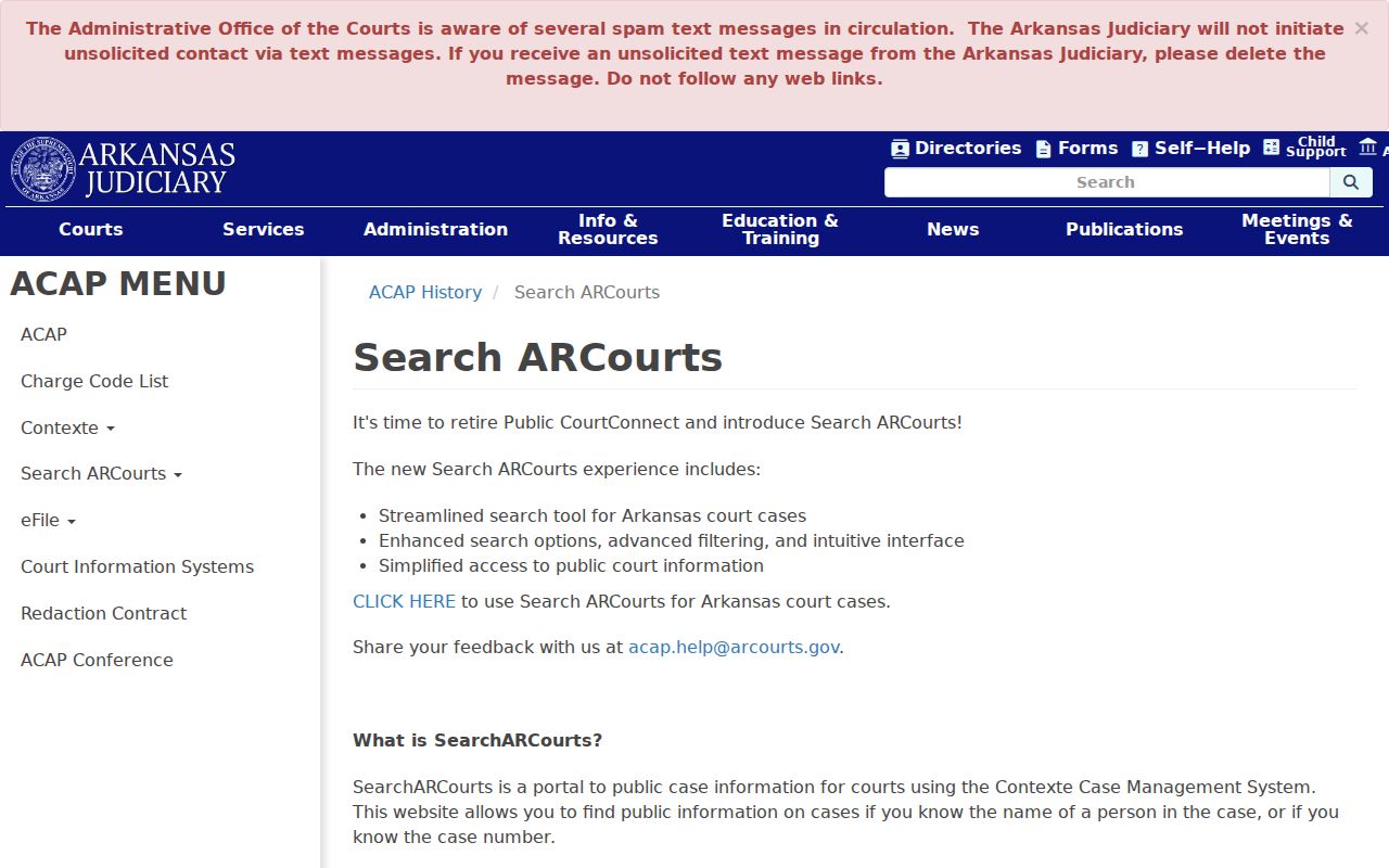 Polk County criminal court records Search ARCourts guidance